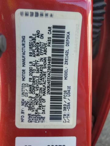 2010 TOYOTA COROLLA BA #3297888830