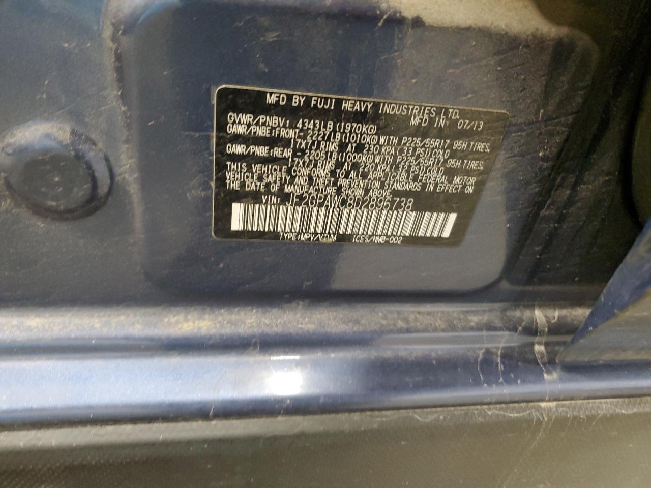 SUBARU XV 2.0 PREMIUM