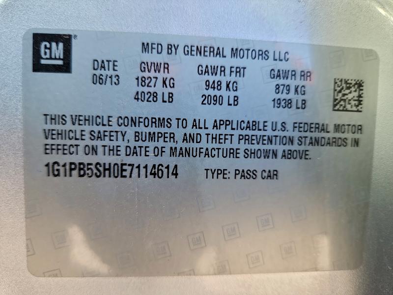 2014 CHEVROLET CRUZE LS #3301594637