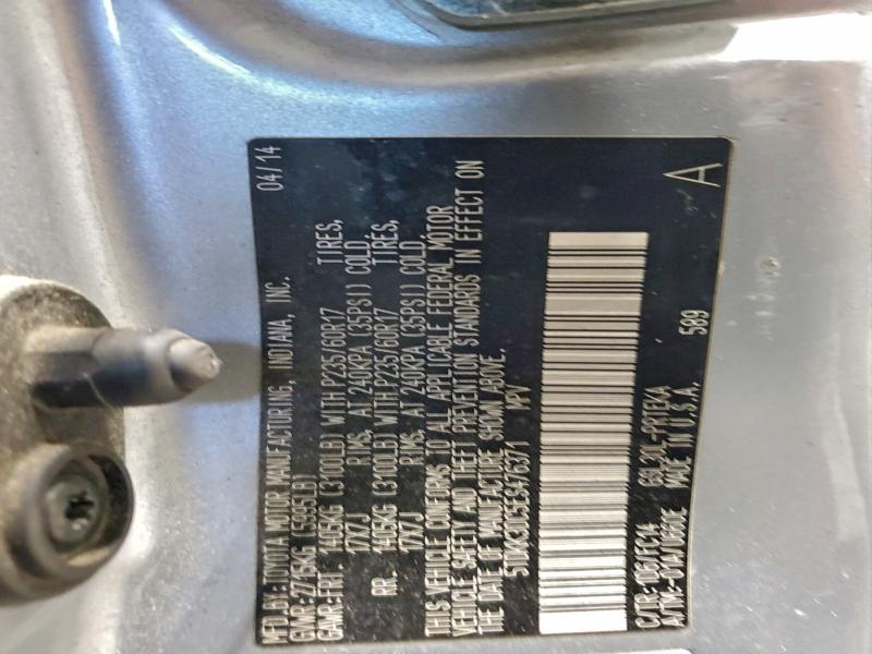 2014 TOYOTA SIENNA LE #3312479652