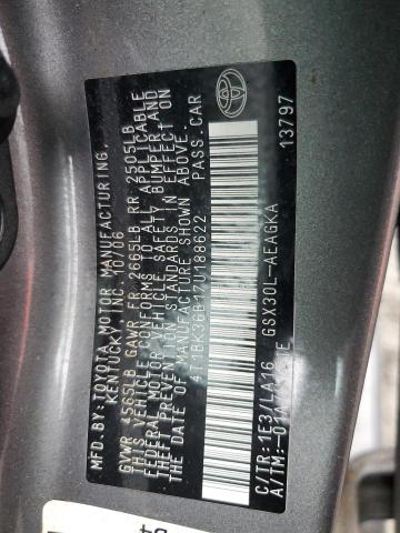 2007 TOYOTA AVALON XL #3284923948