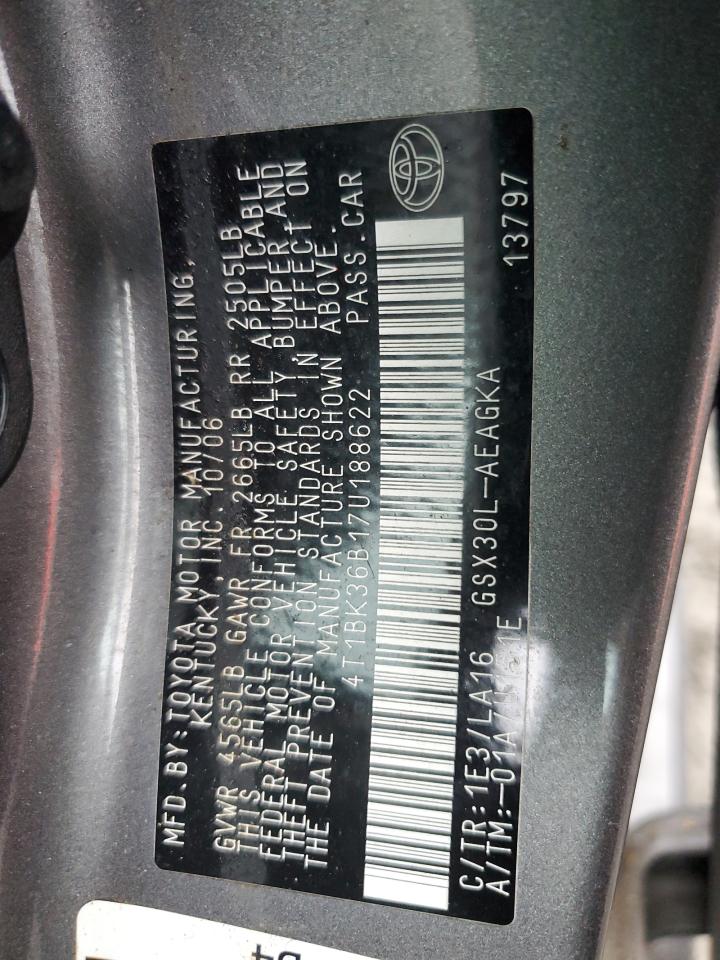 Lot #3284923948 2007 TOYOTA AVALON XL