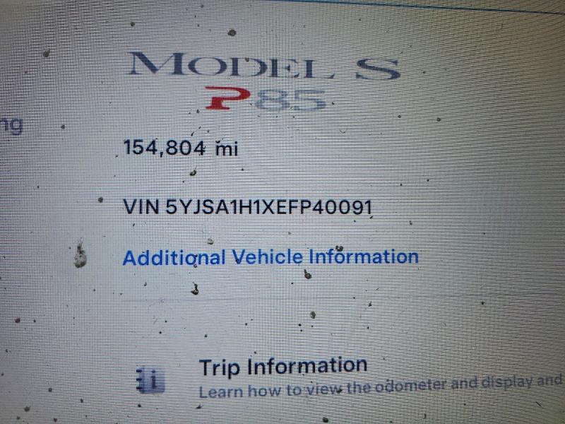 2014 TESLA MODEL S #3304549446