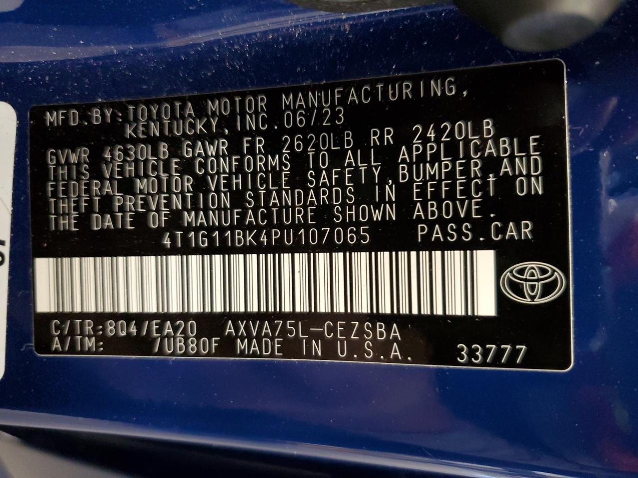 TOYOTA CAMRY SE NIGHT SHADE