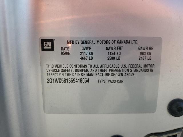 2006 CHEVROLET IMPALA LT #3292567680