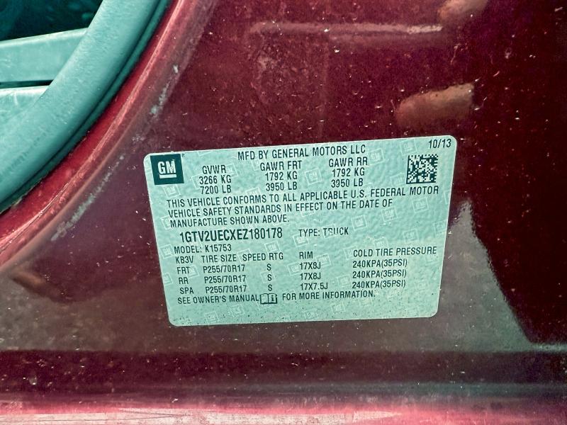 2014 GMC SIERRA K15 #3296250445