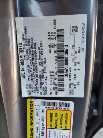 2013 FORD FUSION SE #3287724170