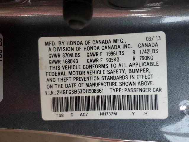 2013 HONDA CIVIC LX #3296907818