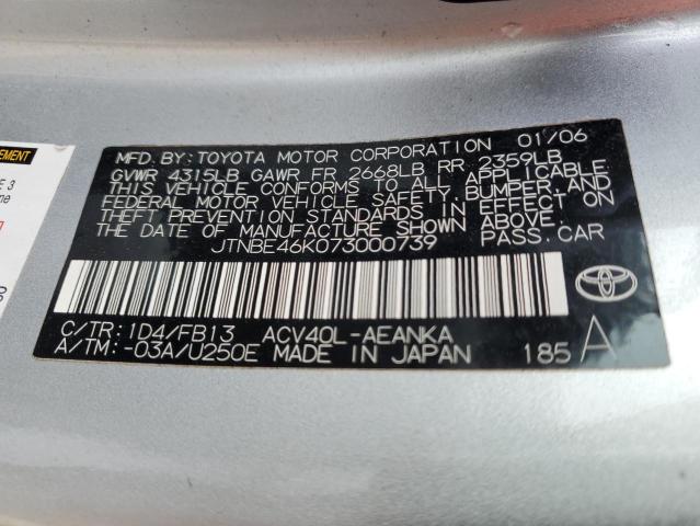 2007 TOYOTA CAMRY CE #3293397445