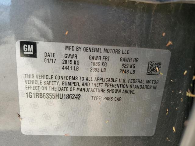 2017 CHEVROLET VOLT PREMI 1G1RB6S55HU186242