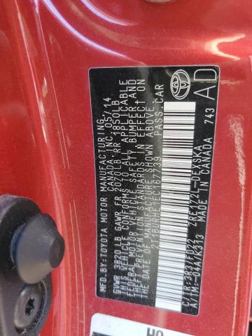 2014 TOYOTA COROLLA L - 2T1BURHE1EC167739