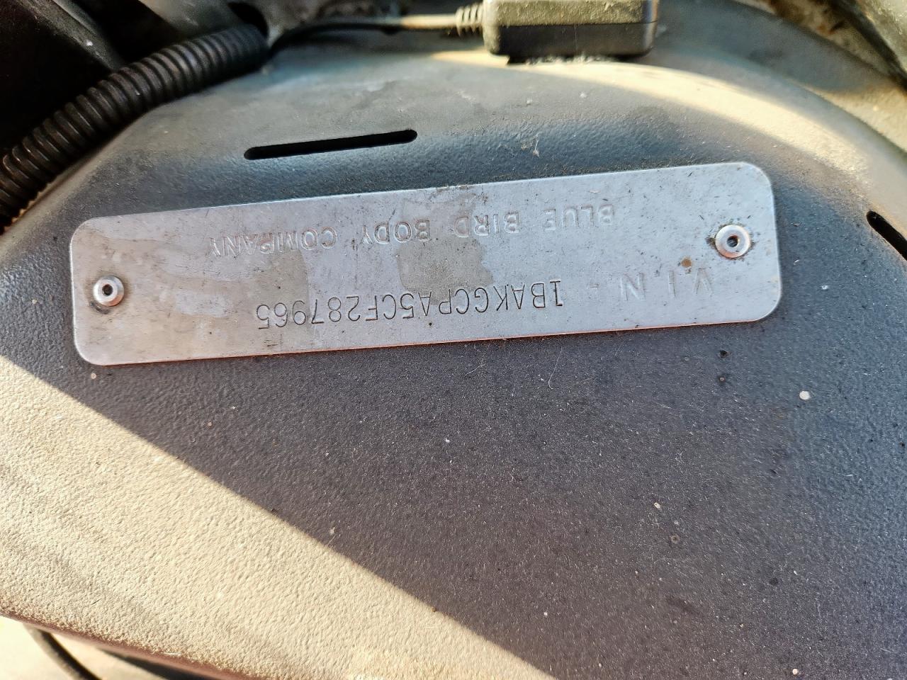 Lot #3305292301 2012 BLUE BIRD SCHOOL BUS