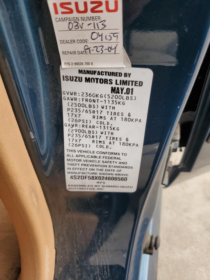 Lot #3287593015 2002 ISUZU AXIOM XS