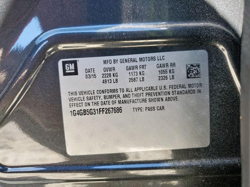 2015 BUICK LACROSSE - 1G4GB5G31FF267686