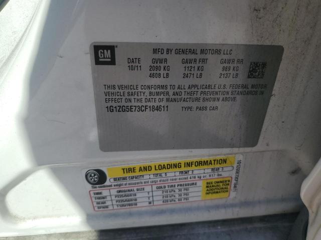 2012 CHEVROLET MALIBU LTZ #3284099571