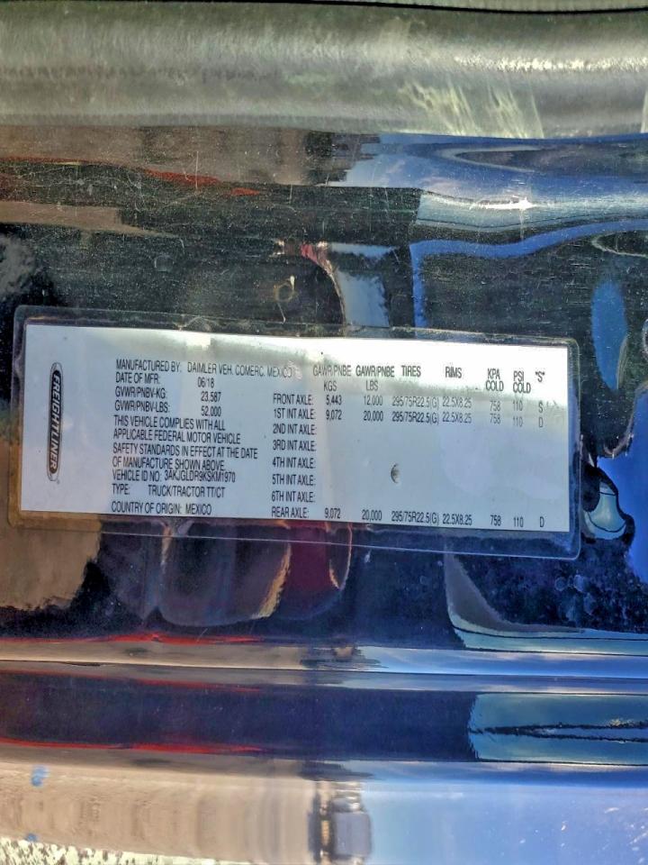 Lot #3284687335 2019 FREIGHTLINER CASCADIA 1