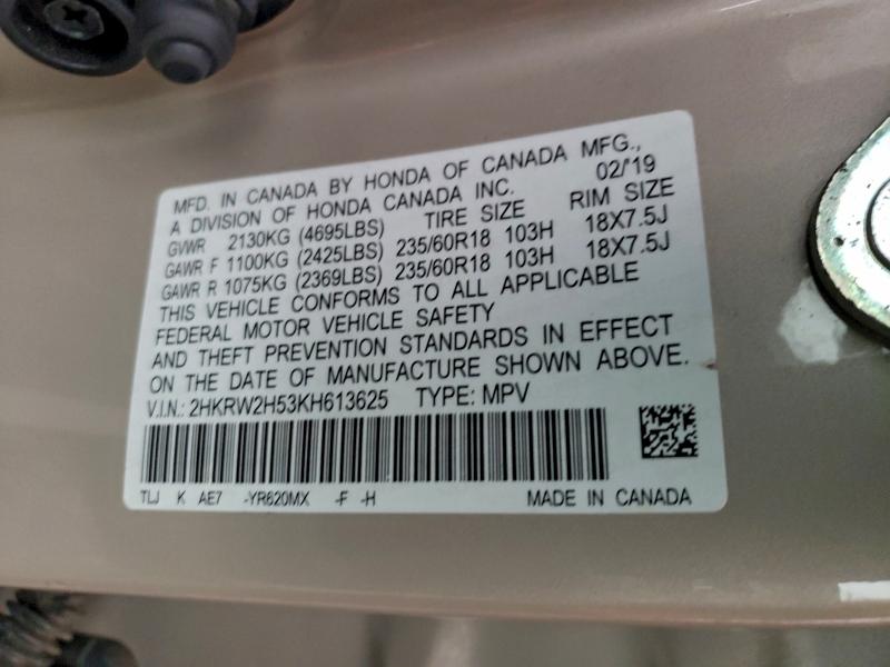 2019 HONDA CR-V EX #3304724933