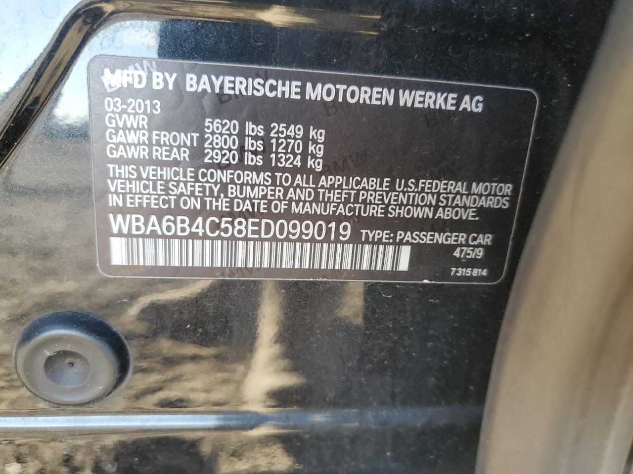 BMW 6 SERIES XI GRAN COUPE