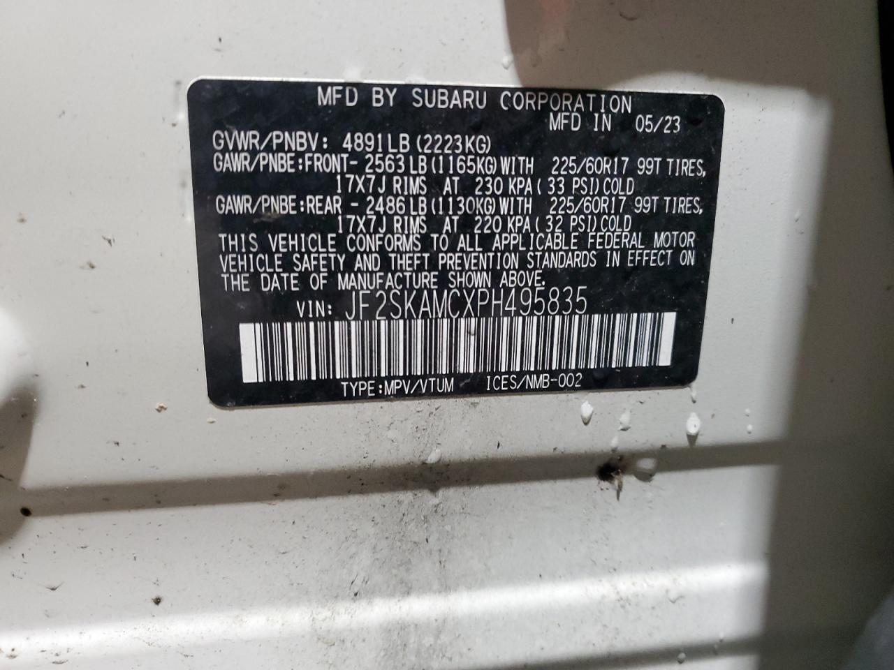 SUBARU FORESTER WILDERNESS