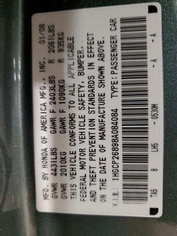 2008 HONDA ACCORD EXL #3303573927