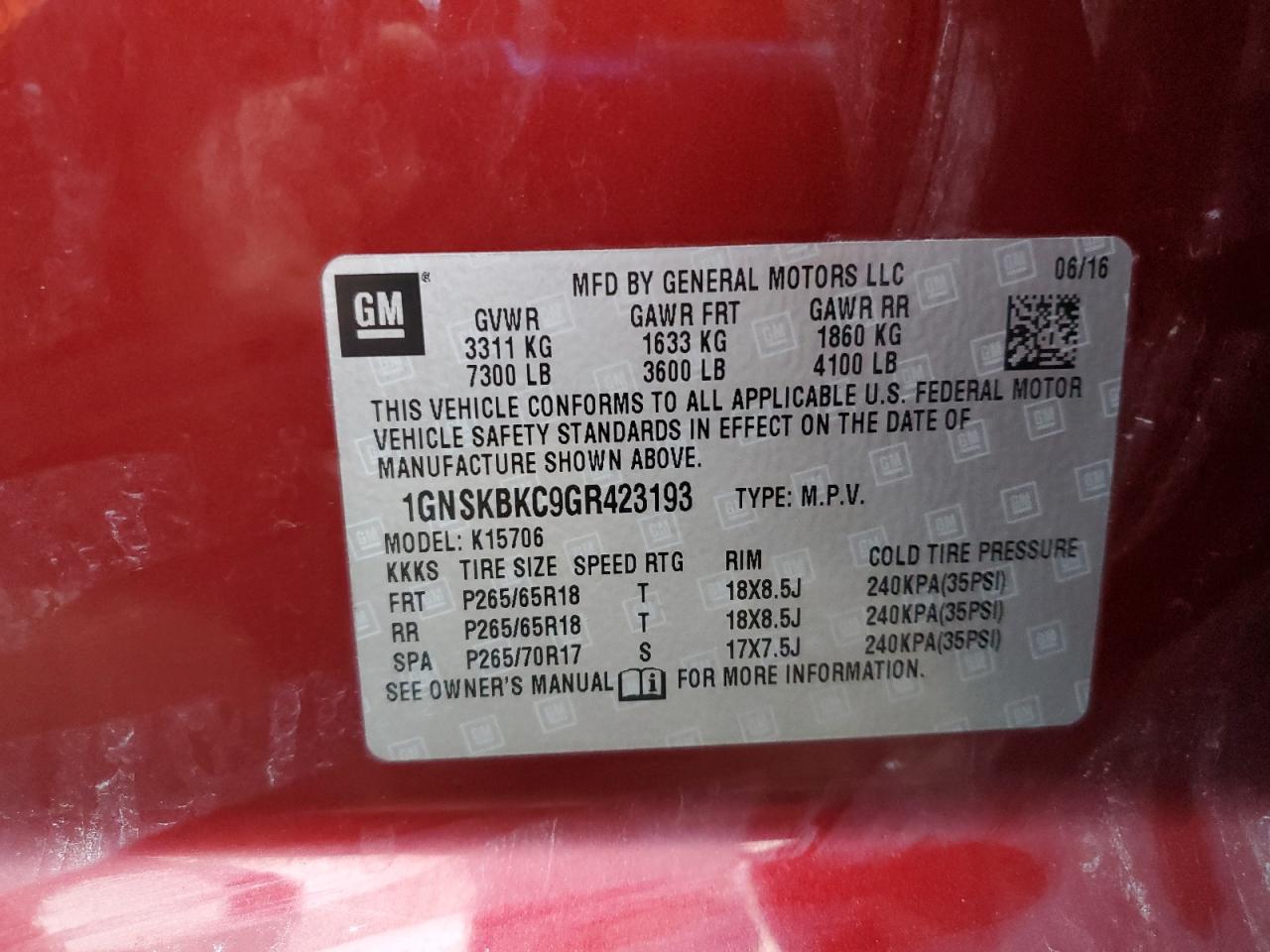 CHEVROLET TAHOE K1500 LT