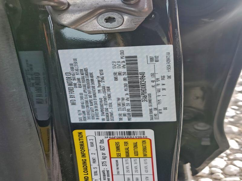 2019 FORD FUSION SE #3297024384