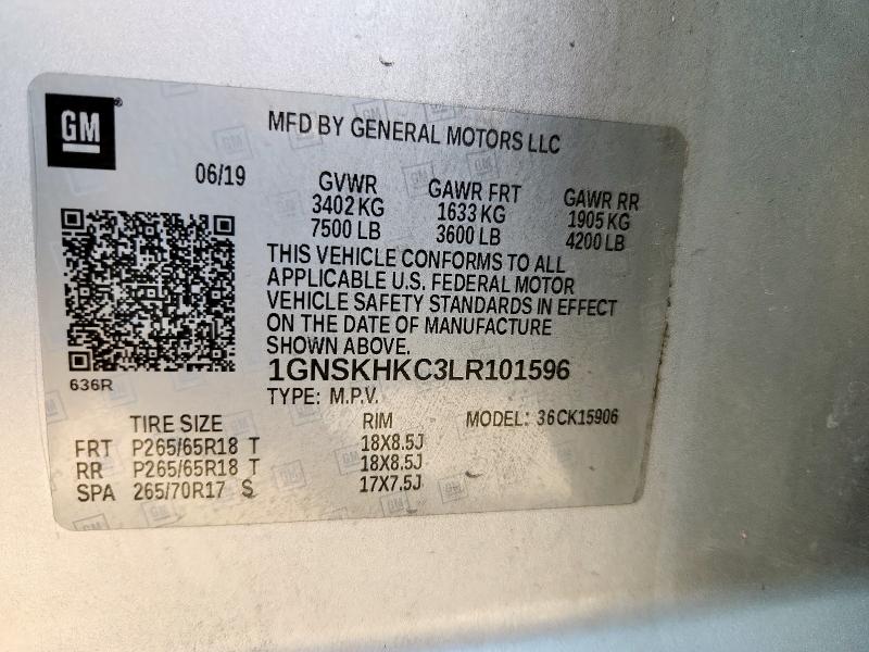 2020 CHEVROLET SUBURBAN K #3301594627