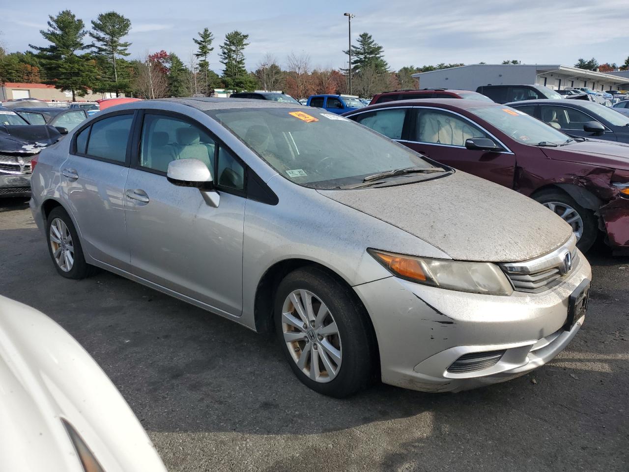 Lot #3316829399 2012 HONDA CIVIC EX