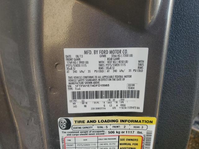 2013 FORD F150 SUPER #3301834363