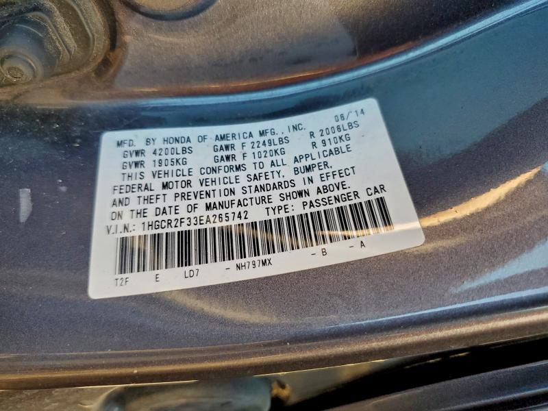 2014 HONDA ACCORD LX #3301732341