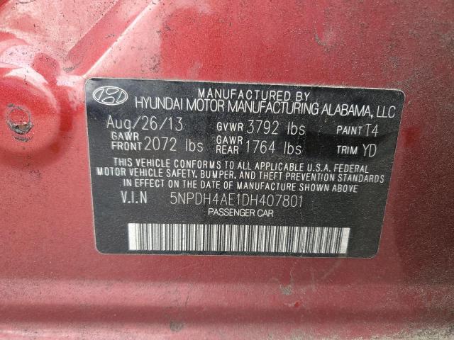 2013 HYUNDAI ELANTRA GL - 5NPDH4AE1DH407801
