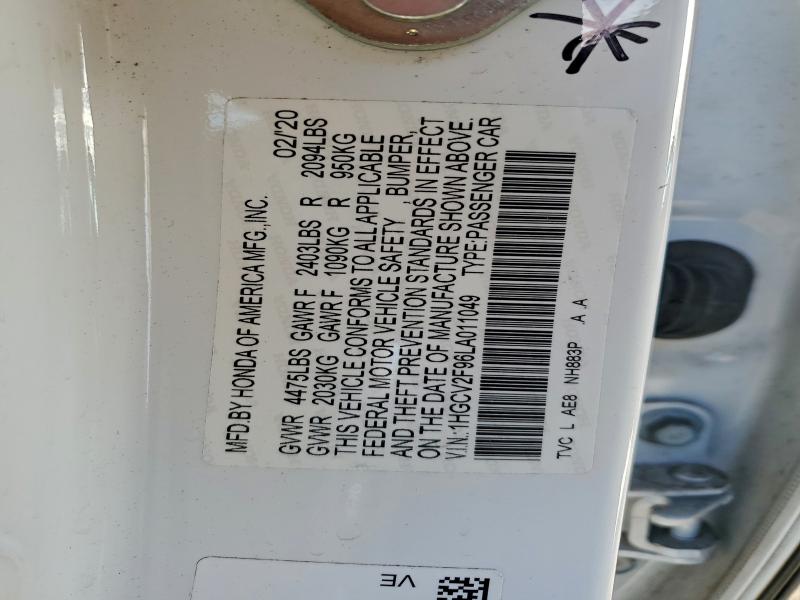 2020 HONDA ACCORD TOU #3309123160