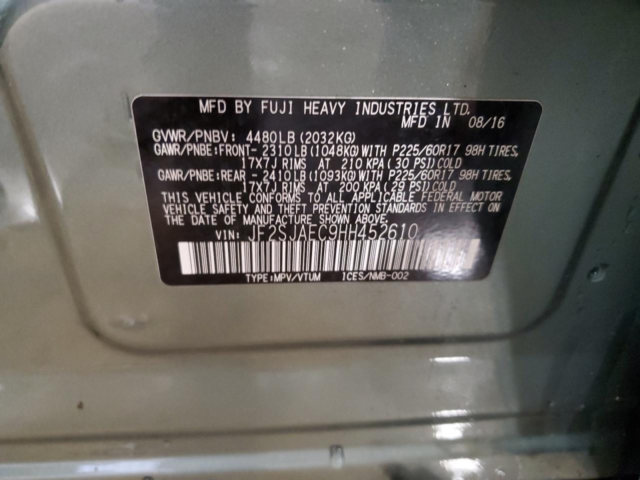 SUBARU FORESTER 2.5I PREMIUM