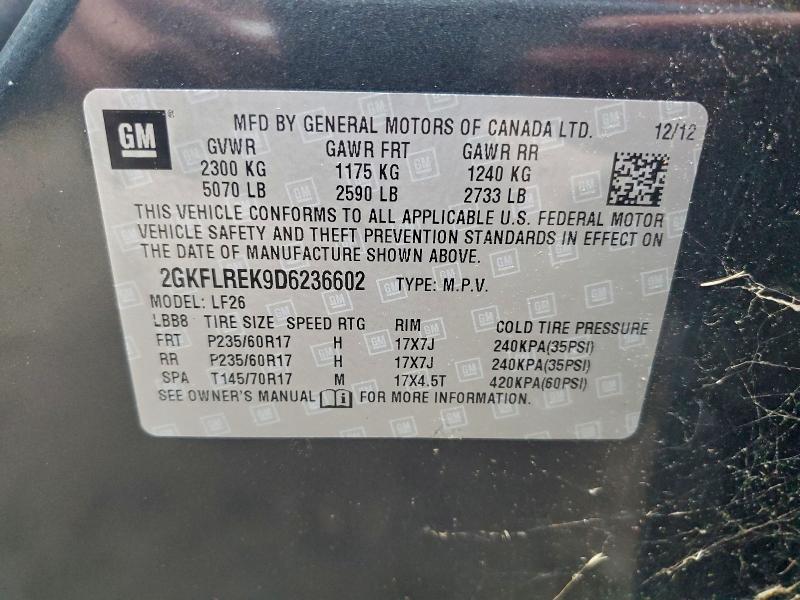 2013 GMC TERRAIN SL #3301459518