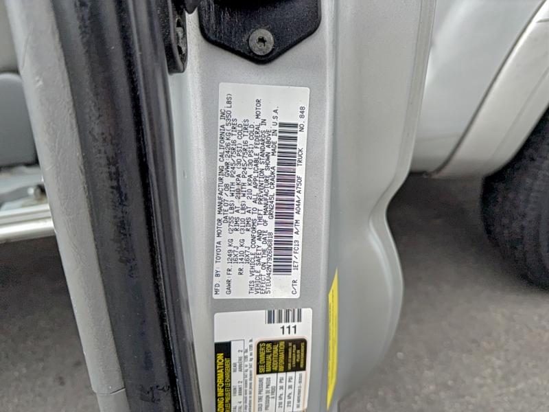 2009 TOYOTA TACOMA ACC #3296891902