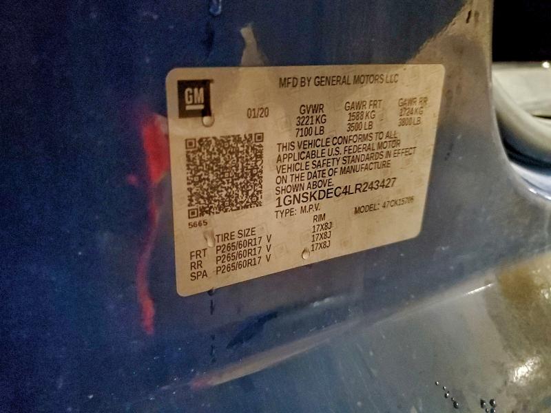 2020 CHEVROLET TAHOE POLI #3305361347