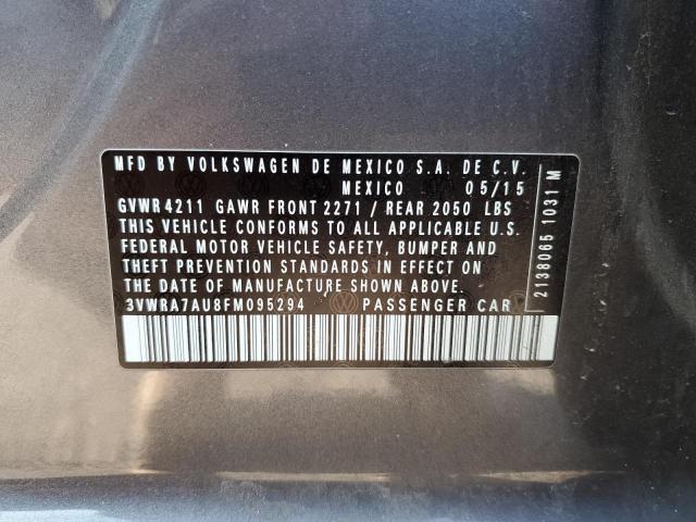 2015 VOLKSWAGEN GOLF TDI 3VWRA7AU8FM095294