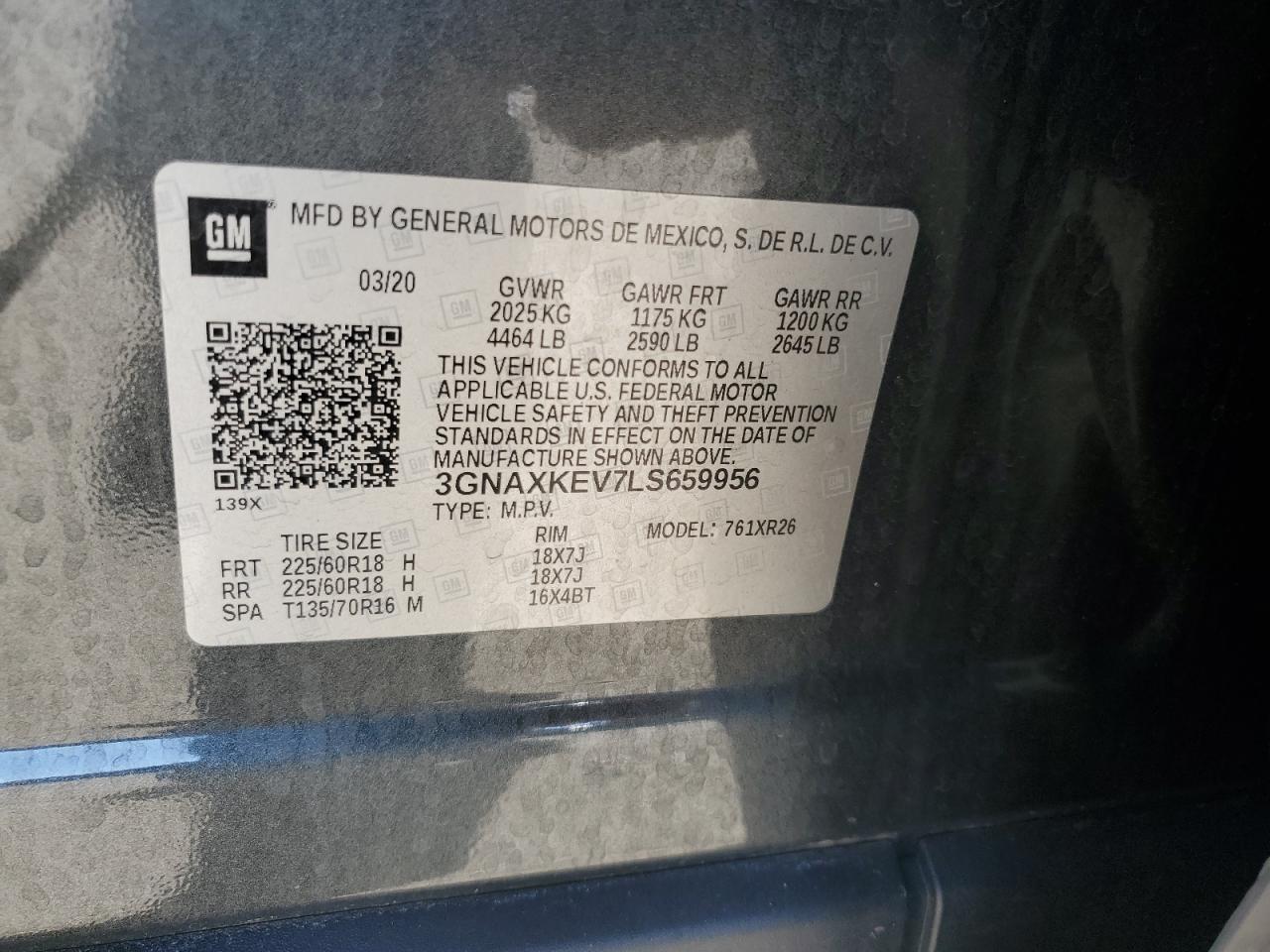 CHEVROLET EQUINOX LT