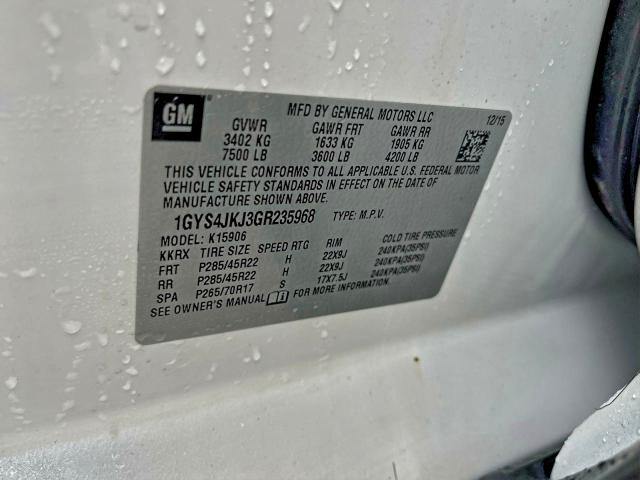 2016 CADILLAC ESCALADE E #3294403501