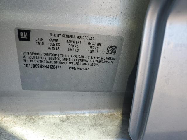 2017 CHEVROLET SONIC LT #3293453410