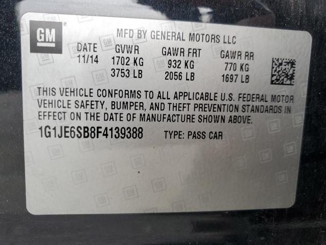 2015 CHEVROLET SONIC LTZ 1G1JE6SB8F4139388