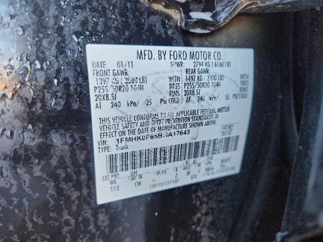 2011 FORD EXPLORER L #3302923122