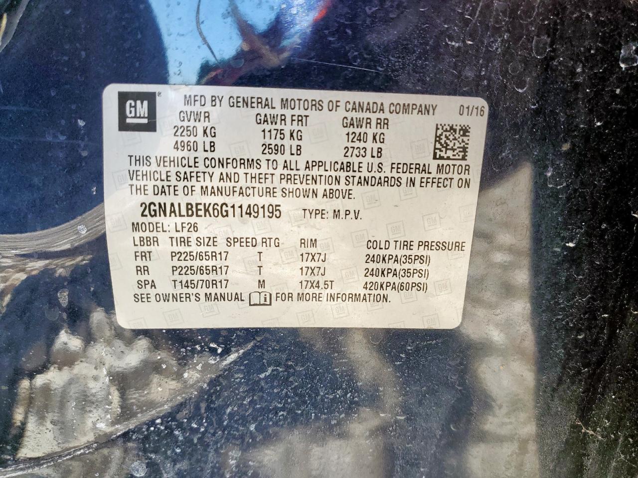 CHEVROLET EQUINOX LS