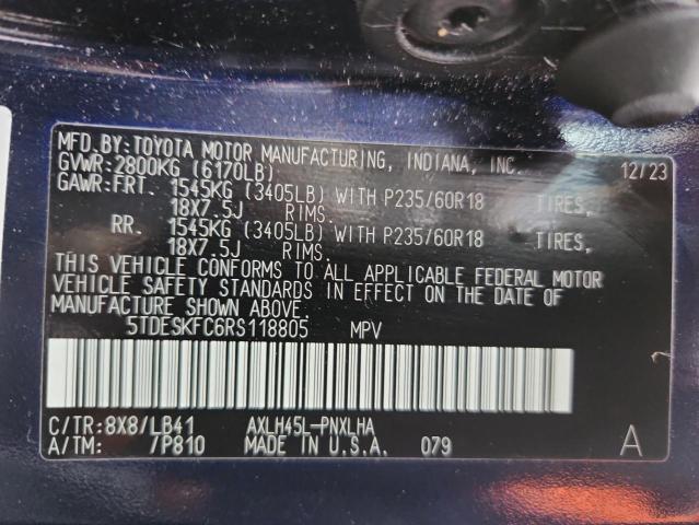 2024 TOYOTA SIENNA LIM #3285016929