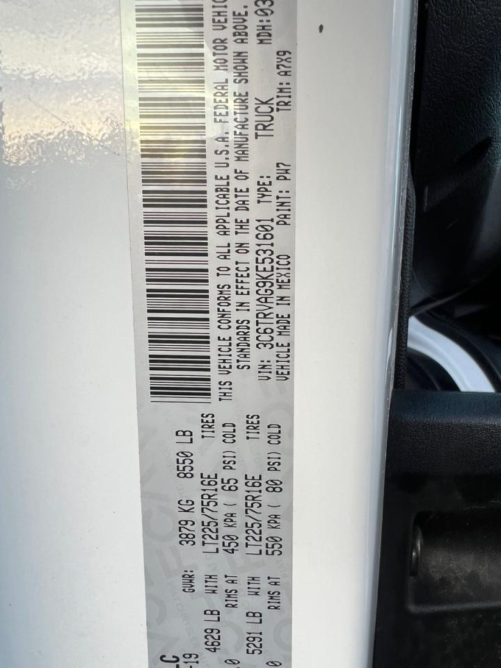 RAM PROMASTER 1500 STANDARD