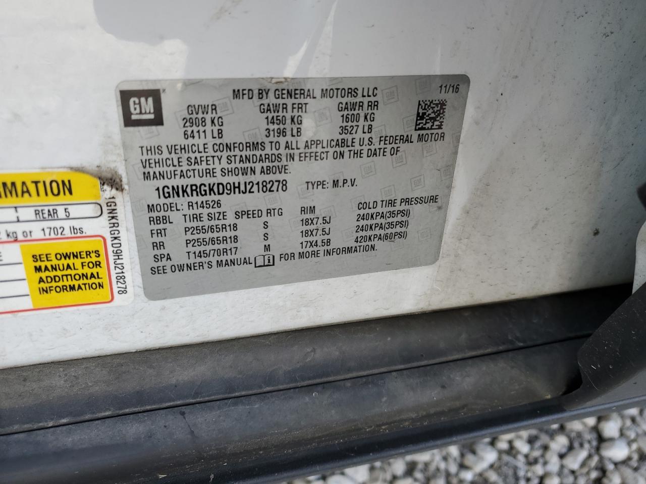 CHEVROLET TRAVERSE LT