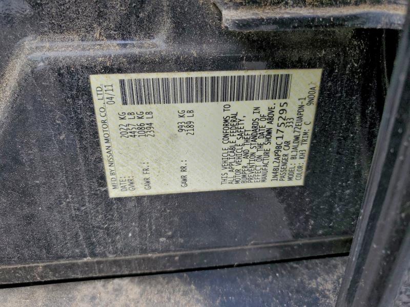 2011 NISSAN ALTIMA SR #3317821205