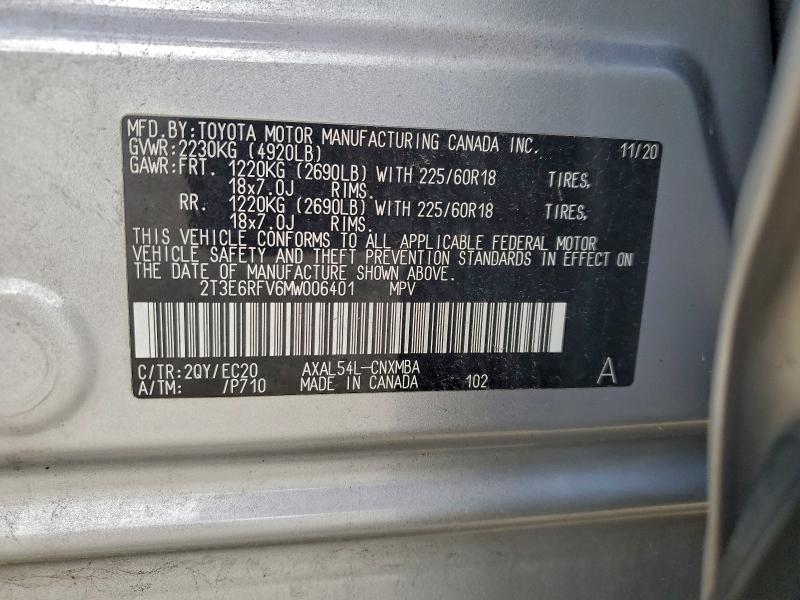 2021 TOYOTA RAV4 XSE #3301775336