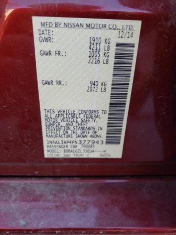 2015 NISSAN ALTIMA 2.5 #3296284438