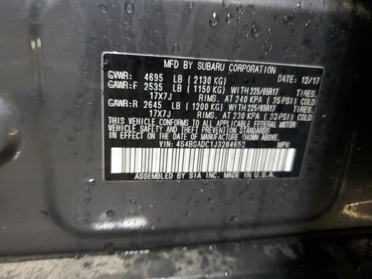 SUBARU OUTBACK 2.5I PREMIUM